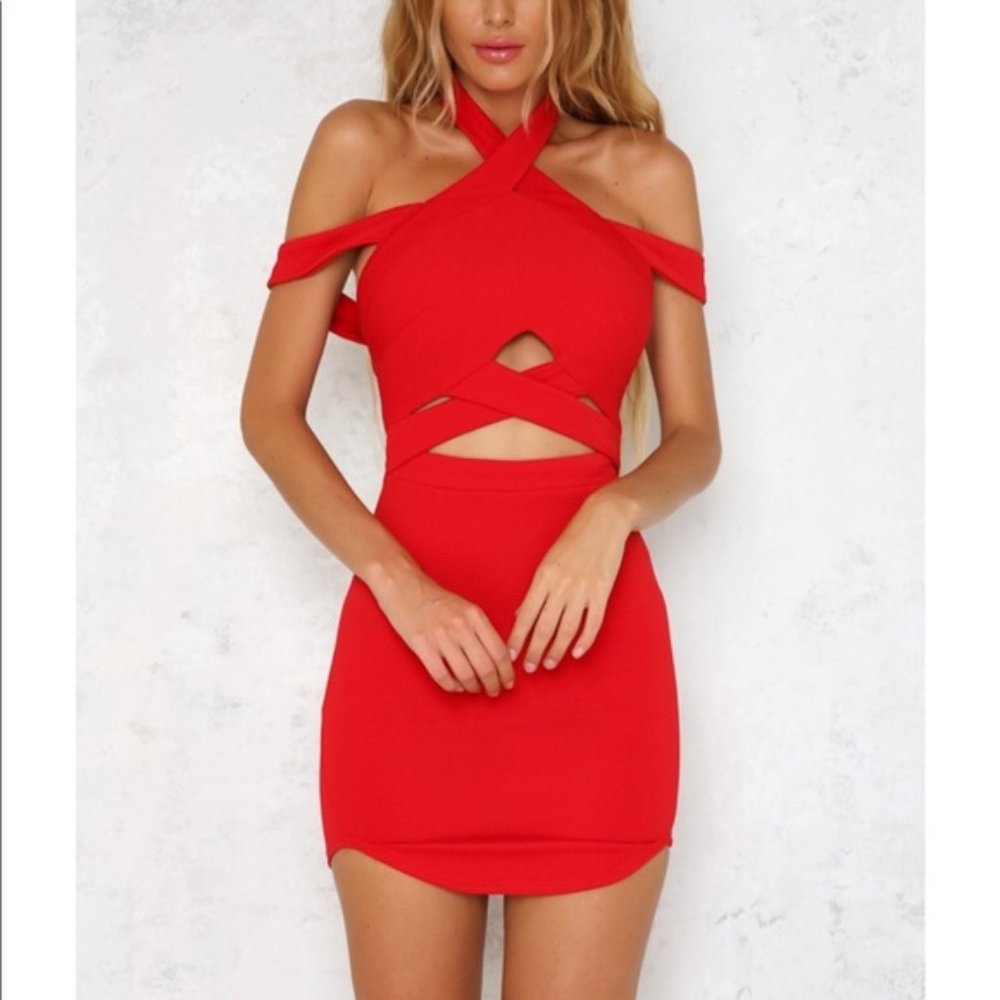 Hello Molly Red Body Con Dress